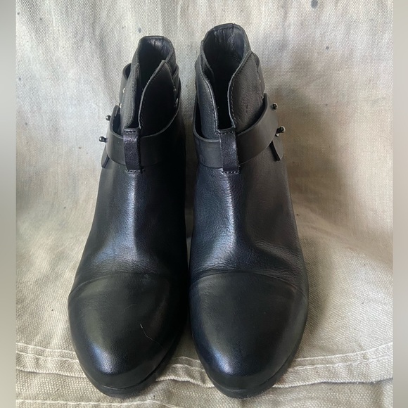 ☕️ NWOT rag & bone Harrow black leather ankle boots women’s size 9/39 ☕️ - Picture 2 of 7